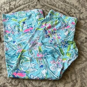 Lilly Pulitzer Womens Bali Blue Sway This Way Bal Harbour Palazzo Pants
